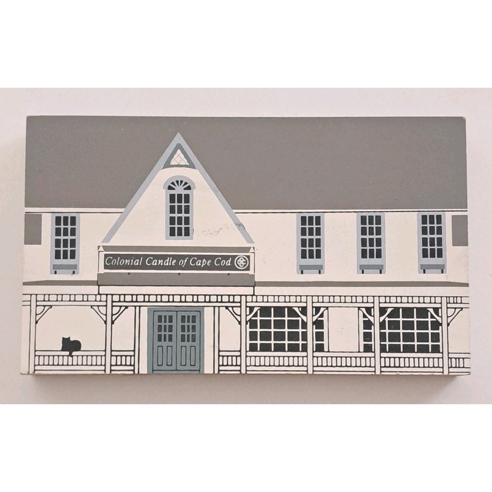 Vtg 1991 Cat's Meow Colonial Candle of Cape Cod Gift Shop Hyannis MA Since 1909